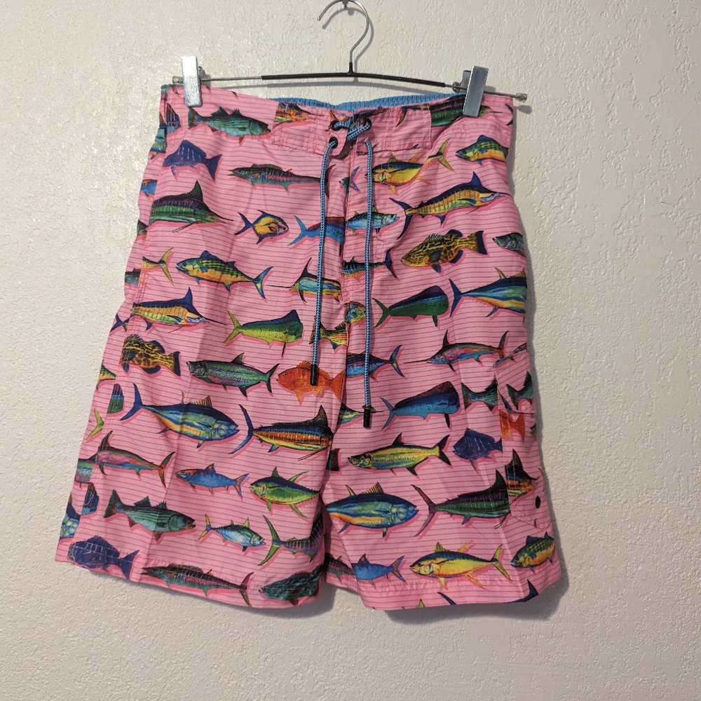 Broken threads surf swim trunks